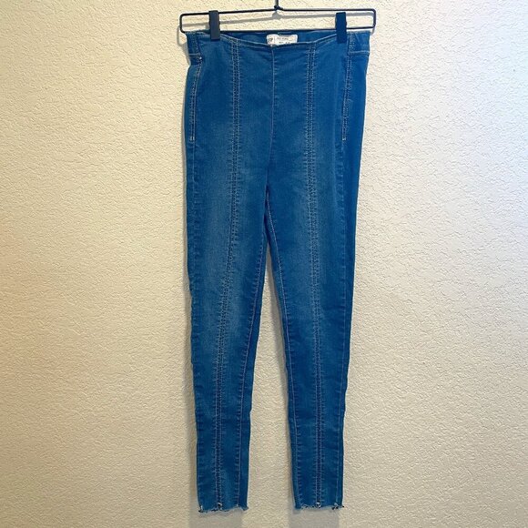 Free People Denim Jeggings Size 26 - Picture 1 of 5